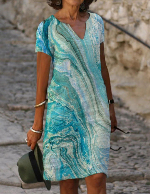 SARAH | Elegante Zomer V-hals Jurk