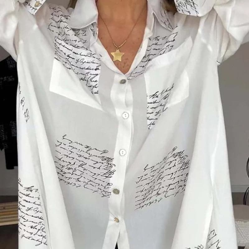 Maryam | Elegante Lange Blouse met Knopen