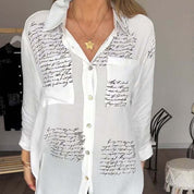 Maryam | Elegante Lange Blouse met Knopen