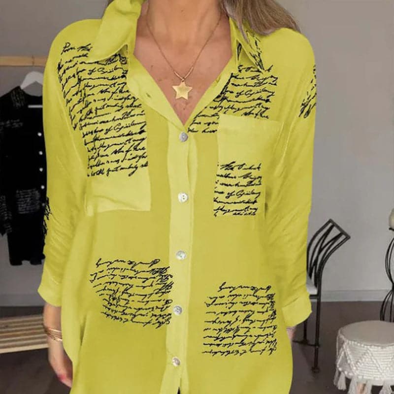 Maryam | Elegante Lange Blouse met Knopen