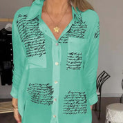 Maryam | Elegante Lange Blouse met Knopen