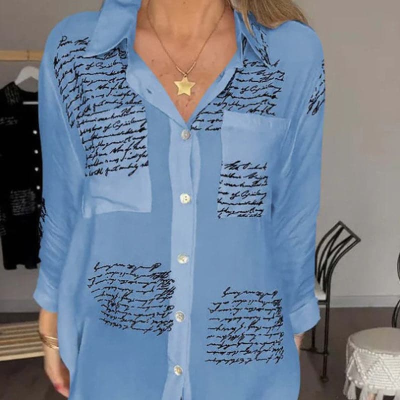 Maryam | Elegante Lange Blouse met Knopen