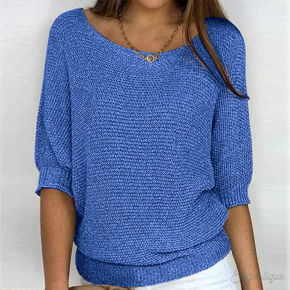 Zoey | Gebreide Casual Damestrui – Comfortabele en Stijlvolle Sweater