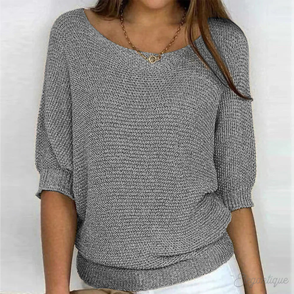 Zoey | Gebreide Casual Damestrui – Comfortabele en Stijlvolle Sweater