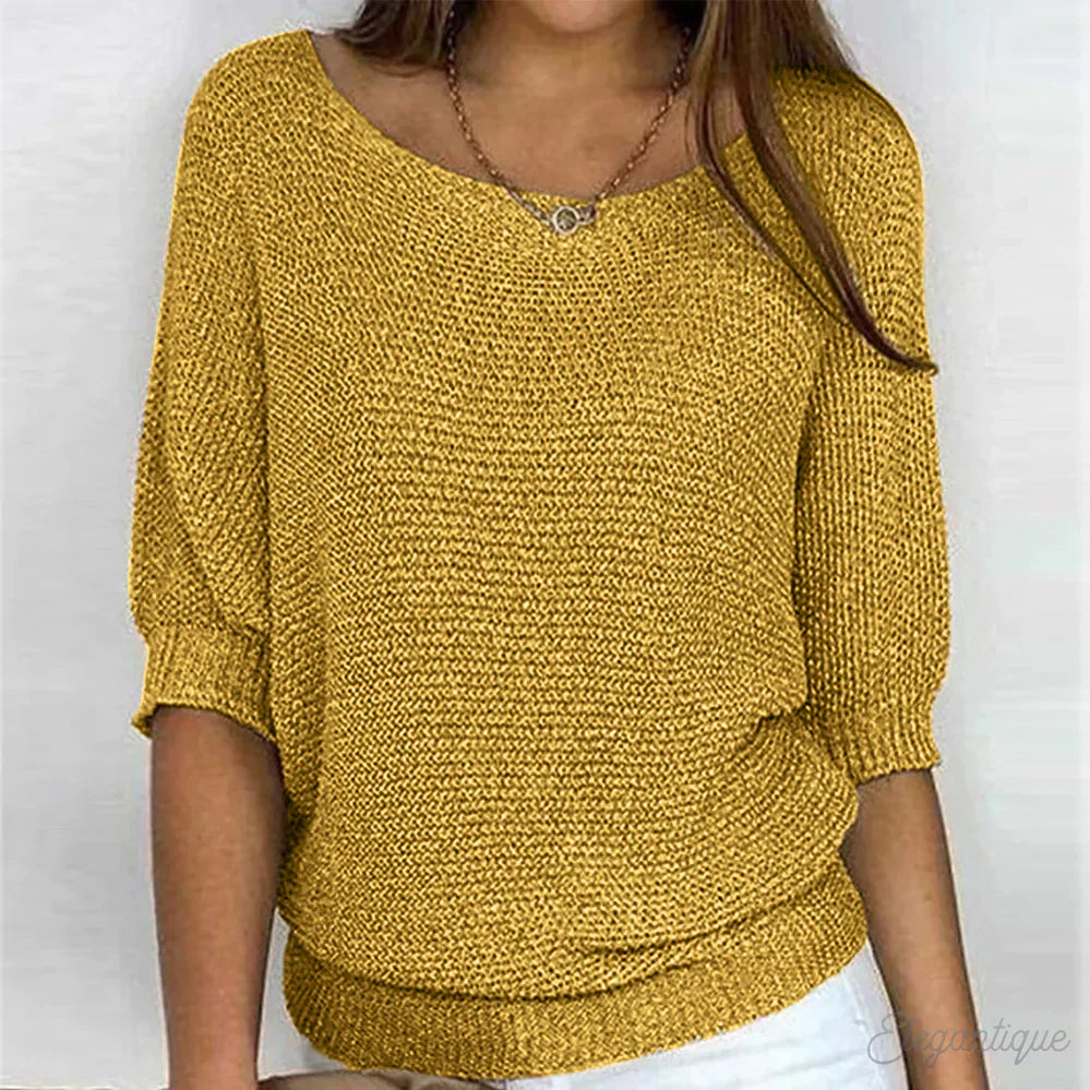 Zoey | Gebreide Casual Damestrui – Comfortabele en Stijlvolle Sweater