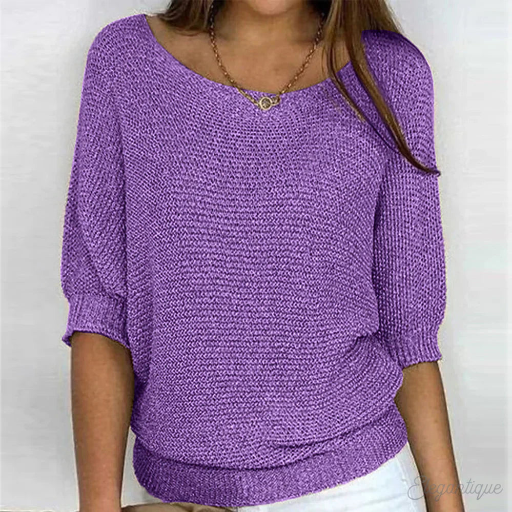 Zoey | Gebreide Casual Damestrui – Comfortabele en Stijlvolle Sweater