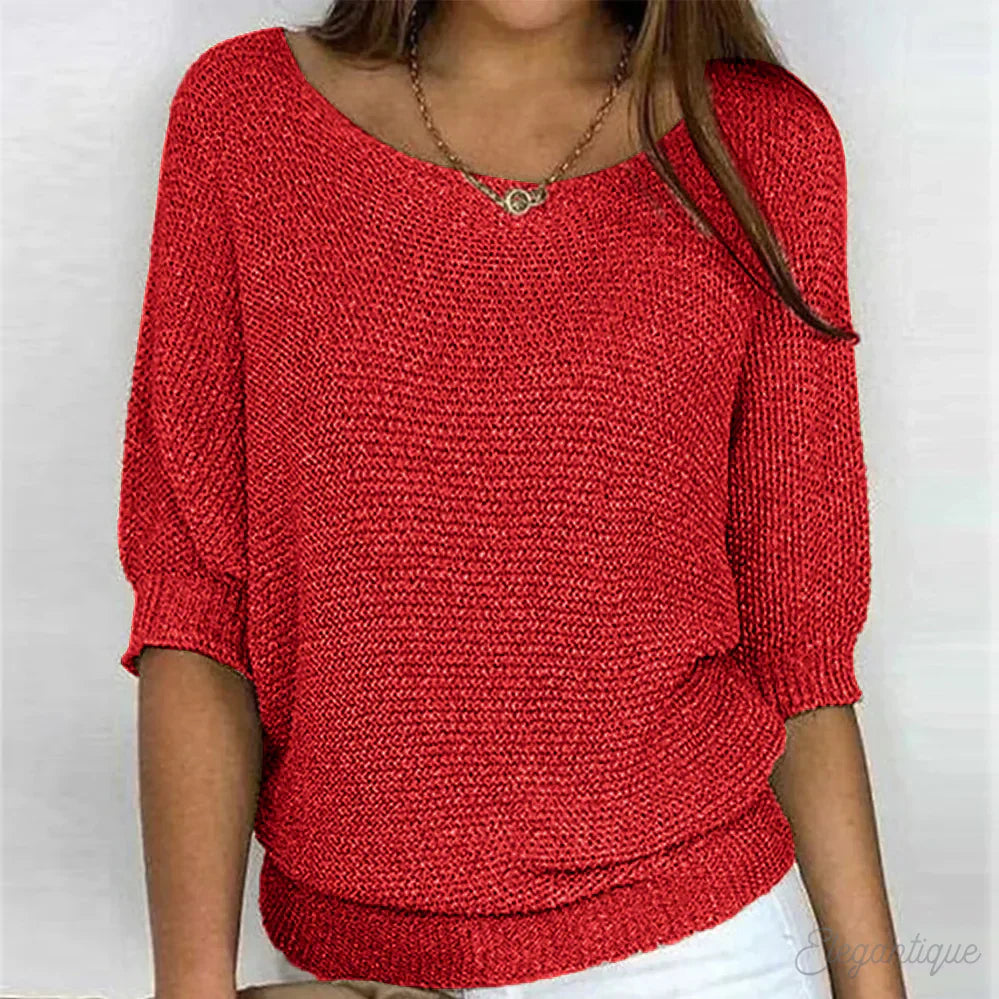 Zoey | Gebreide Casual Damestrui – Comfortabele en Stijlvolle Sweater