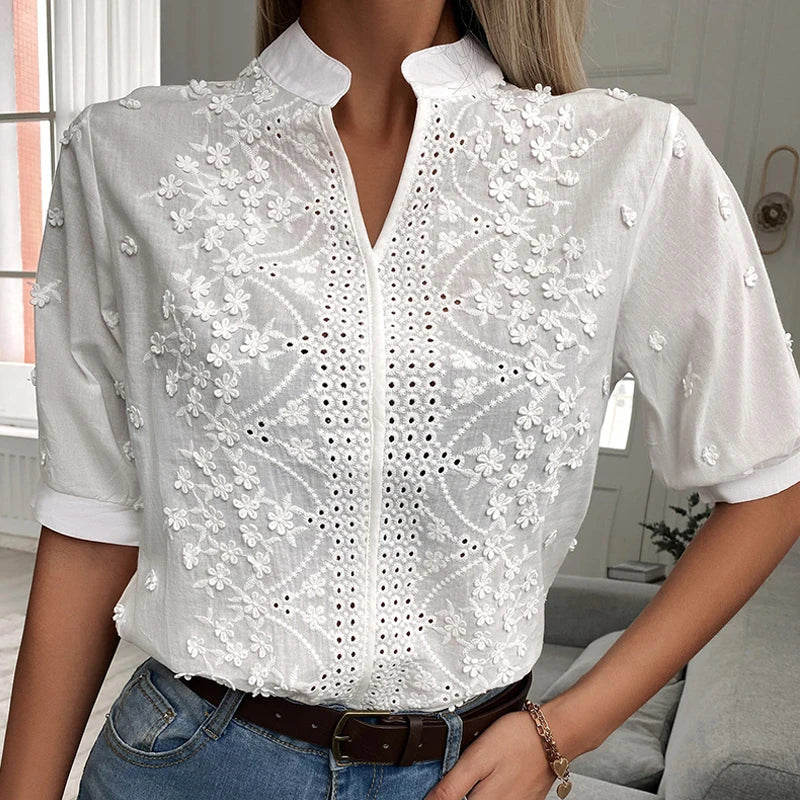 Dianthe | Blouse V-Hals Chic